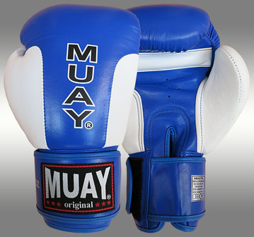 MUAY&reg; Premium bokshandschoenen Blauw/Wit
