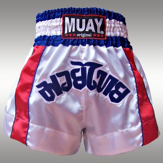 Muay Short Satijn &#039;2 STRIPES&#039;