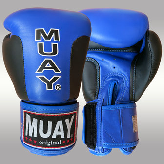 MUAY&reg; Premium bokshandschoenen Zwart/Blauw