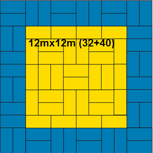 Agglorex Judomatten 200x100x4 cm.