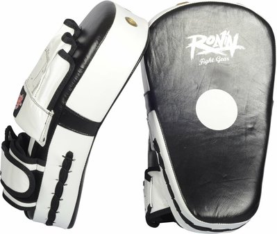 RONIN COACHING MITTS LONG CURVED - ZWART/WIT