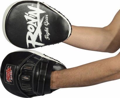 RONIN COACHING MITTS CURVED - ZWART/WIT