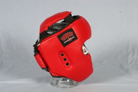 RONIN LEDEREN THAIBOXING HOOFDBESCHERMER - ZWART OF ROOD