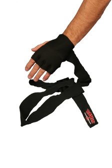 RONIN GEL PADDED HANDWRAPS LANGE ELASTIEKE BAND - ZWART