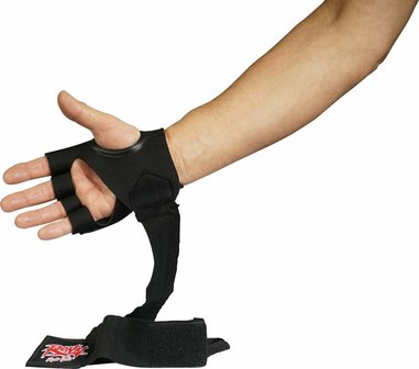 RONIN GEL PADDED HANDWRAPS LANGE ELASTIEKE BAND - ZWART