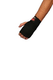 RONIN GEL PADDED HANDWRAPS LANGE ELASTIEKE BAND - ZWART