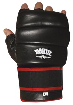 RONIN 1ST GEN MMA FREE-STYLE HANDSCHOEN KLITTENBAND - ROOD OF ZWART