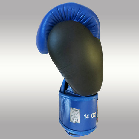 MUAY® Premium bokshandschoenen Zwart/Blauw