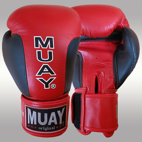 MUAY® Premium bokshandschoenen Zwart/Rood