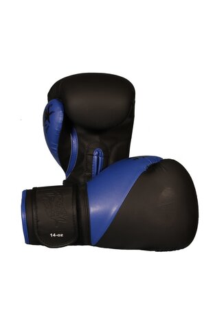 Bokshandschoen Ronin 'PUNCHING' Zwart/Blauw