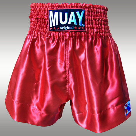 Muay Short Satijn egaal Blauw