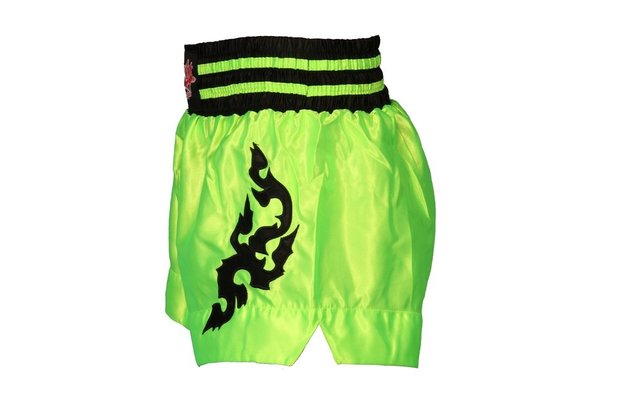 RONIN THAIBOKS SHORT TATTOO - FLUOR GROEN - Zijkant