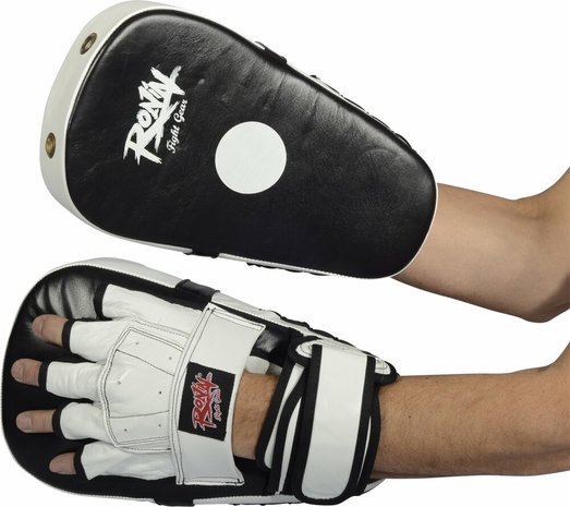 RONIN COACHING MITTS LONG CURVED - ZWART/WIT